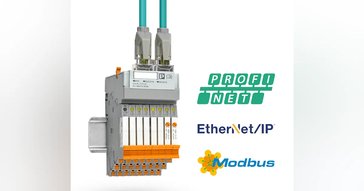 Machine Control System Remote Phoenix Contact Ethernet gateway simplifies I/O path from relay and PLC ...