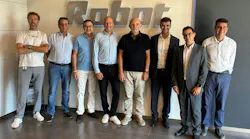 The takeover signing team from Robot, HMS and legal counsels includes (left to right) José Alberto Antiche Pieras, Lorenzo Ramón Vaquer and Jaume Simonet Pou from Robot; Martin Hoffert, Bernat Bonnín Pons-Estel from Robot; Carlos Lopez, Guestion Partners; Josep Maria Piñol Fañanas, HMS; Nicolau Fuster, Lex2B.