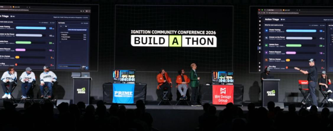 ICC&rsquo;s traditional Build-a-Thon title was captured by BW Design Group (BWDG) and its &ldquo;Folsom 1&rdquo; data center model in a closely-contested victory. Its &ldquo;Inductive Aerospace&rdquo; project won by just 10 votes, edging Prime Controls&rsquo; Grillbert LLM for barbeque pitmasters. Source: Inductive Automation